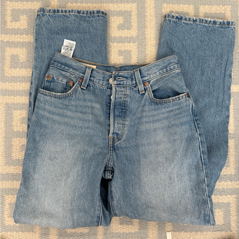 Levi’s 501 90’s high rise Classic Blue Denim Jeans 27 NWOT